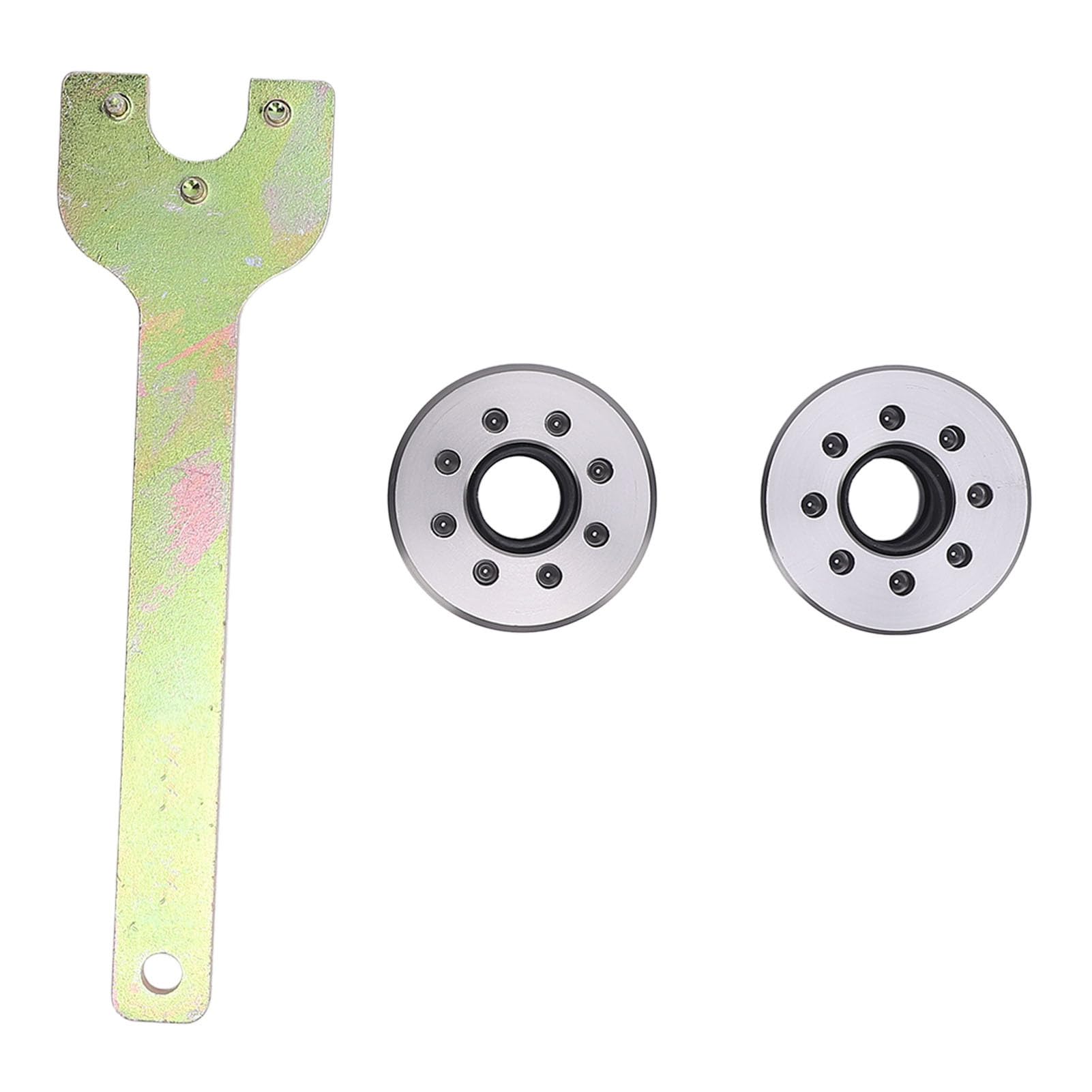 Tapa de Extremo del Cilindro de Ajuste, Diseño de 8 Orificios, Tapa de Extremo de Ajuste Inclinable, de de Aluminio con Sellos de Aceite y Herramienta de Llave para Motores Fueraborda 90