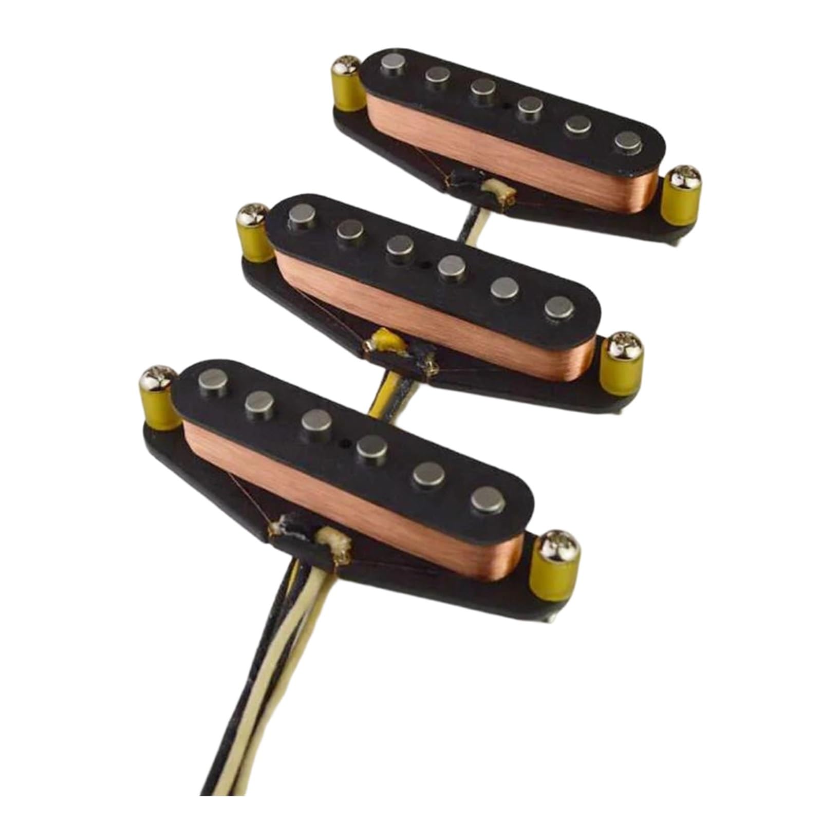 Handgefertigter Alnico 5 SSS Tonabnehmer Für E Gitarre Mit Schlichtem Finish Faserkonstruktion/schwere Spule(2)