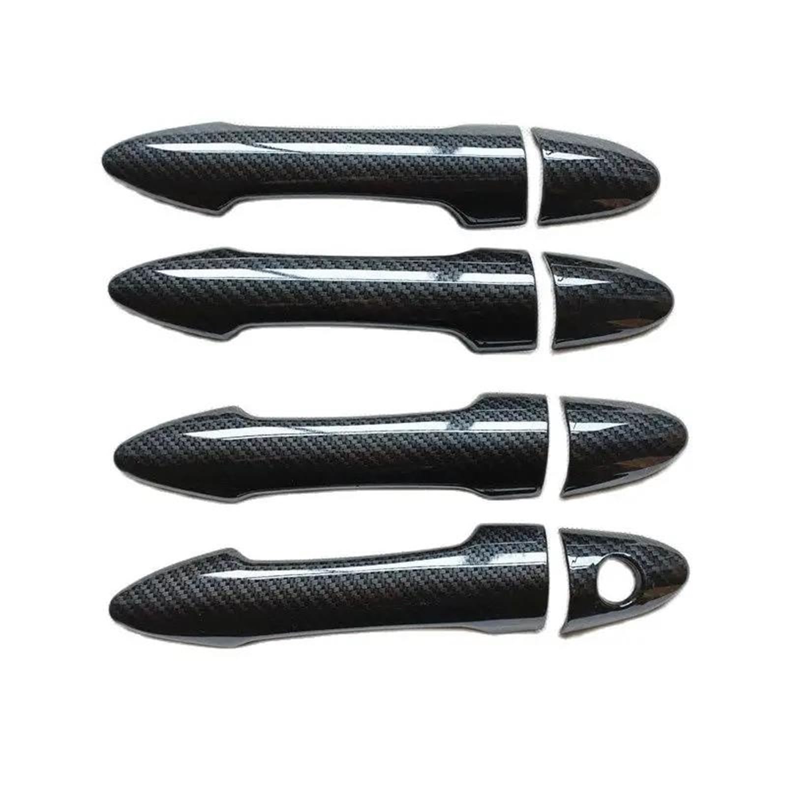 JTWMTY for Kia for Picanto for Morning 2012 2013-2016 Car Door Handle Cover Trim Plastic Imitation Carbon Fiber