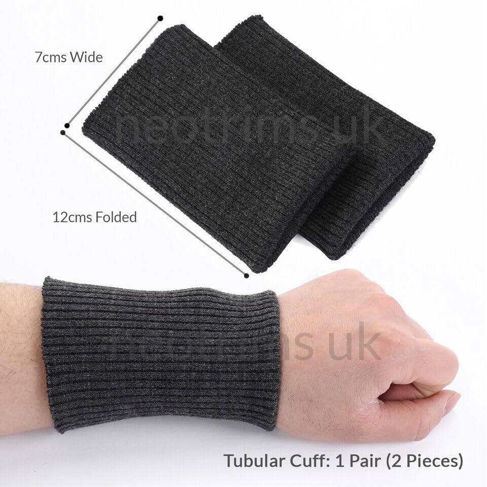 Amazon.com: Knit Rib Cuff Stretch Ribbed Fabric Seamless
