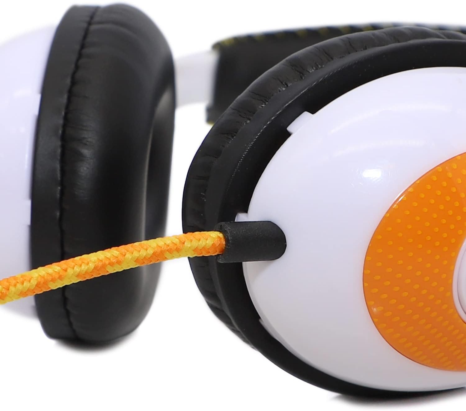 avid ae 36 orange on ear stereo headphones with boom microphone 10 pack