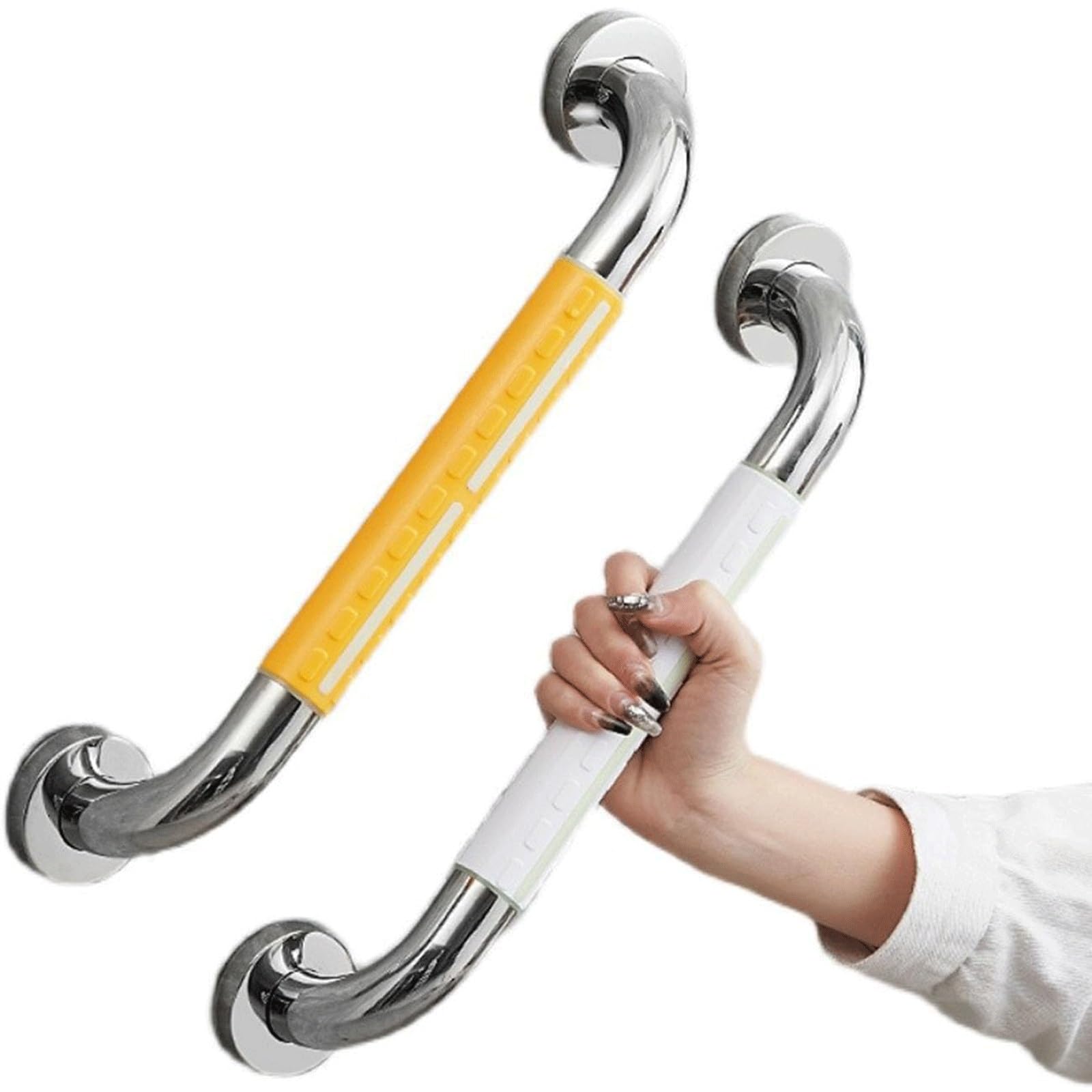 Lliuvcc C Lliuvc Shower Handle 2 Pack, Stainless Steel Anti Slip Handrails, Suitable For Bathtubs And Showers, Suitable For Disabled Shower Handrails For The Elderly(,30Cm)