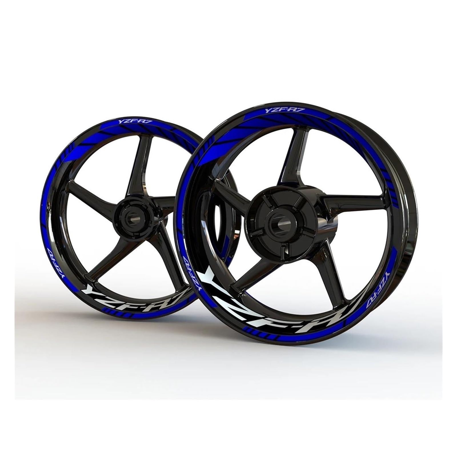 Reflective Accessories Motorcycle for Yamaha YZF R7 Wheel Stickers Rim Stripes Waterproof Tape(Color2)