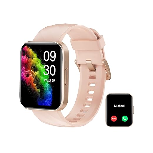 RUIMEN Smart Watch for Women Men Smart Watches with Call Function Fitness Tracker Watch with Heart Rate Monitor Pedometer Oximeter Sleep Tracker Waterproof Smartwatch Answer/Make Calls for Android iOS