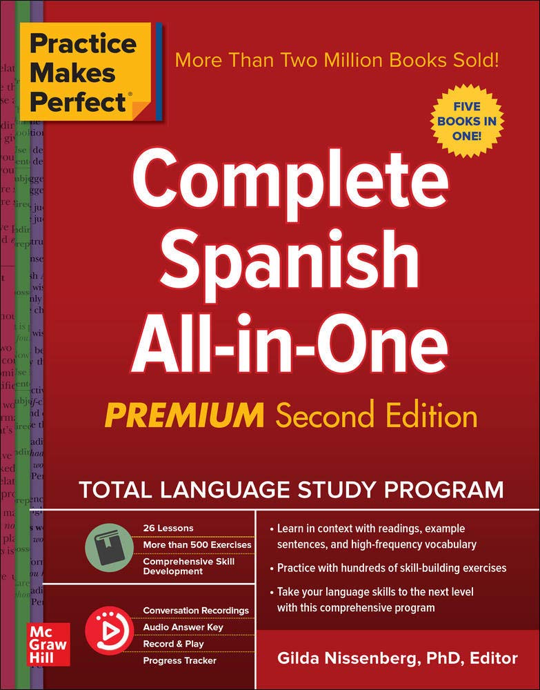 Product image of Practice Makes Perfect: Complete Spanish All-in-One, Premium Second Edition