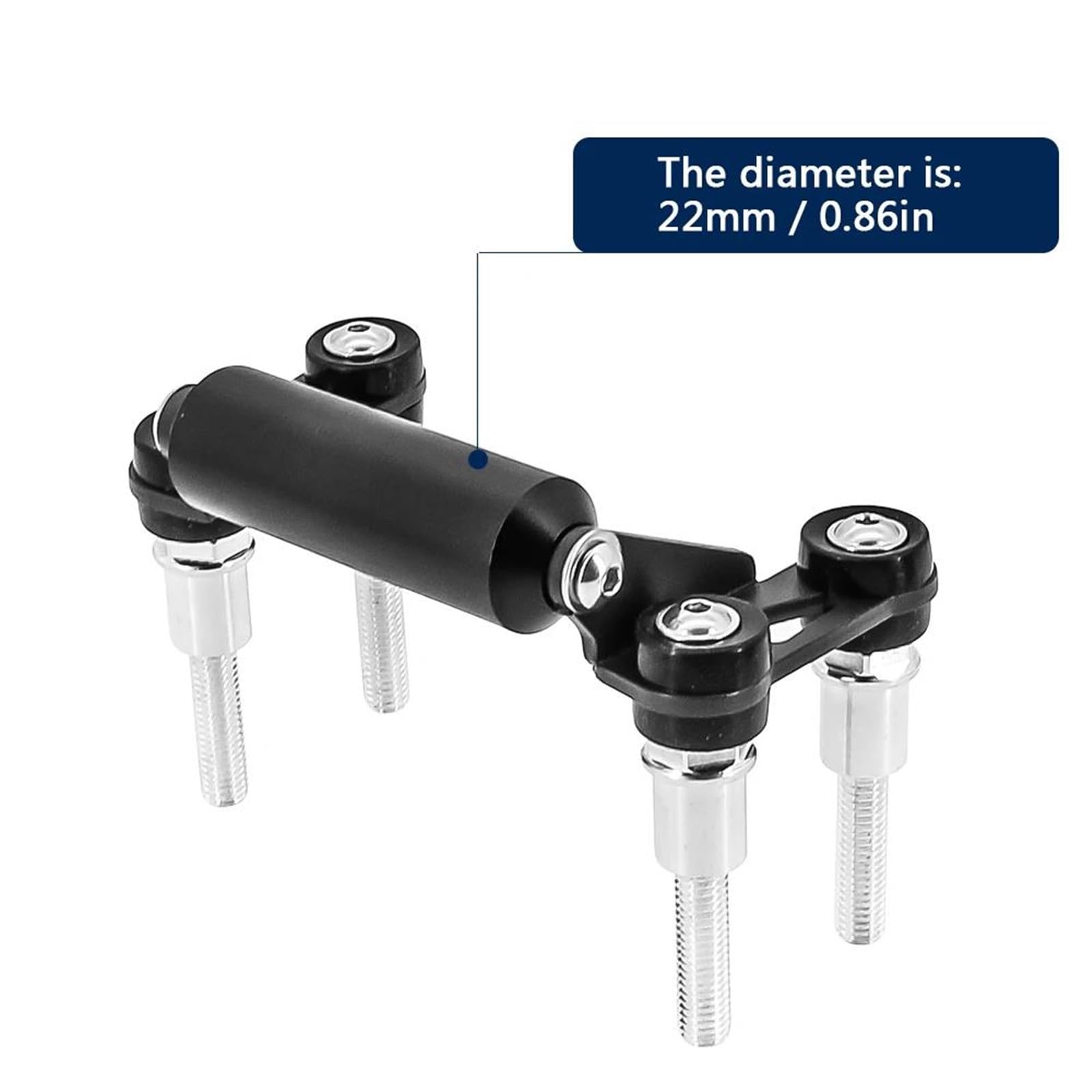 Soporte Extensible Ajustable para Teléfono Y Navegador GPS para Motocicleta, Compatible con para B&MW F700GS, F800GS, F650GS, G650X Y F800R. Soporte Placa Navegación GPS Teléfono Móvil(1-22MM)