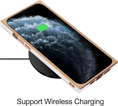 Miniatura 5 de KANGHAR Funda compatible con iPhone 11 Pro Max de lujo con bonito diseño de chapado de cuerpo completo, antiarañazos, a prueba de golpes, funda