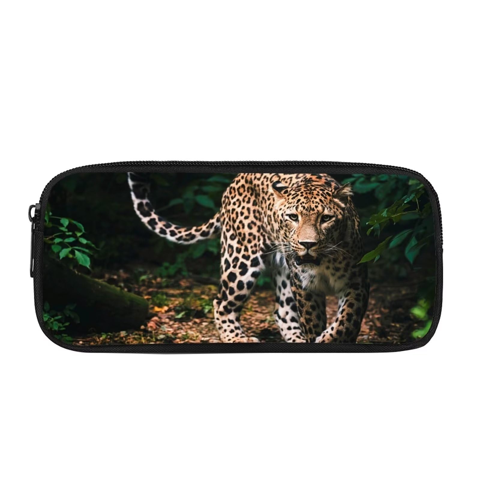 Showudesigns Leopard Pencil Case for Girls Boys Pen Bag for Middle Primary Kids Portable Pen Box Pensonalised School Supplies Cheetah Animal Print