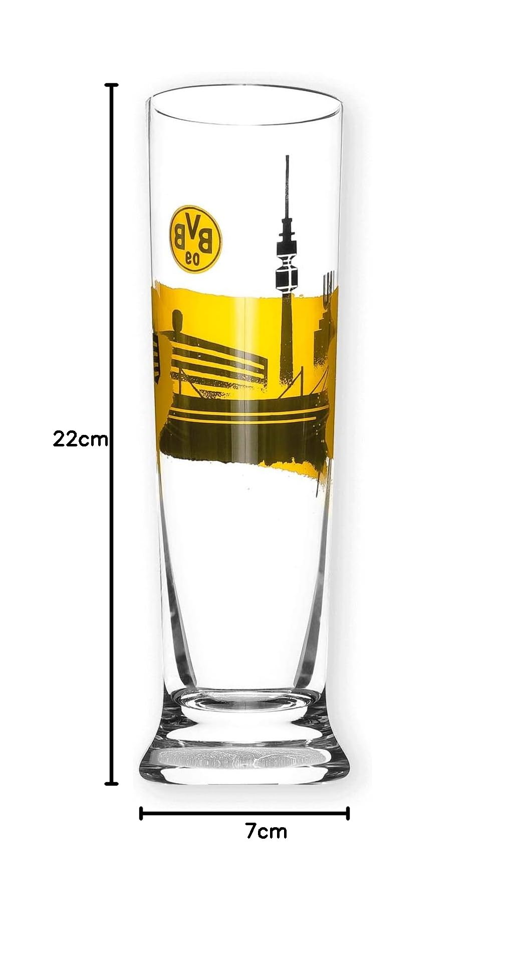 Borussia Dortmund BVB Pilsglas Skyline (0,3 l)