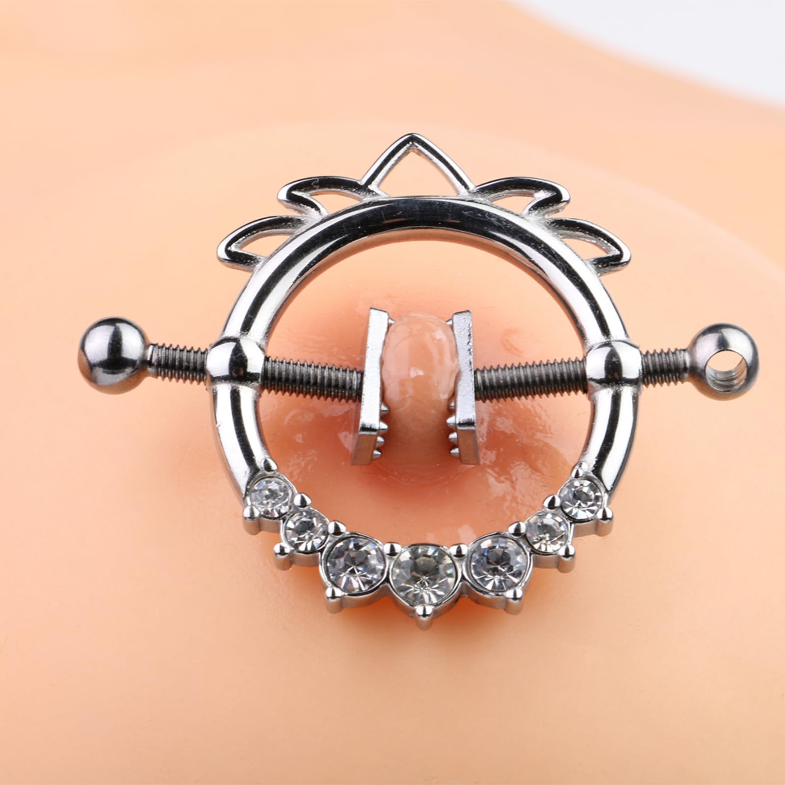 Brustwarzenklemmen BDSM – Verstellbare Nippelklemmen mit Kette für Paare, Extra Starke Nippel-Clamps Fetisch-Sexspielzeug für Männer und Frauen, SM Erotik Brust Stimulator