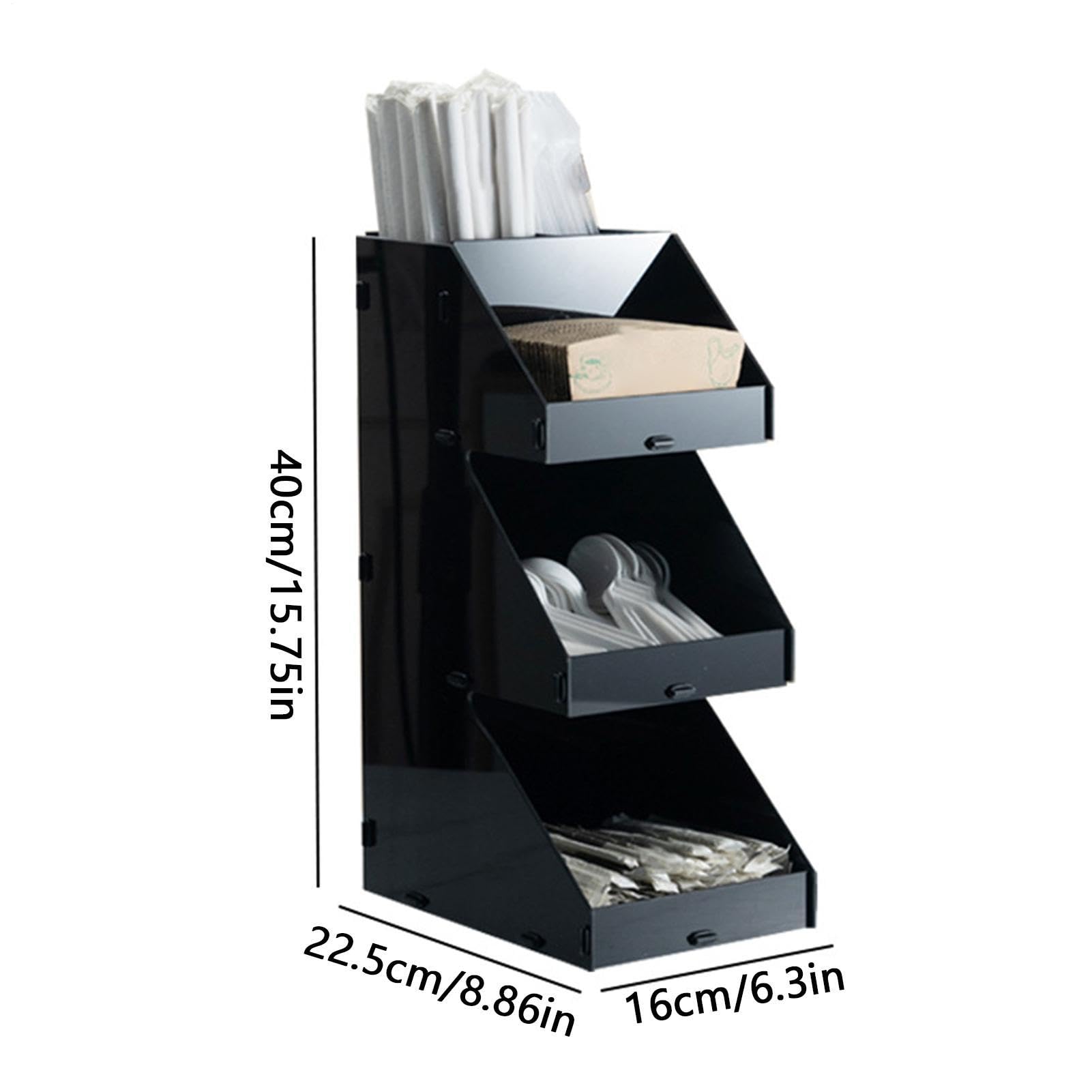Generico Porta Spezie Espositore a 3 Livelli | Supporto per Organizer Condimenti per Dispensa e Piano Cucina