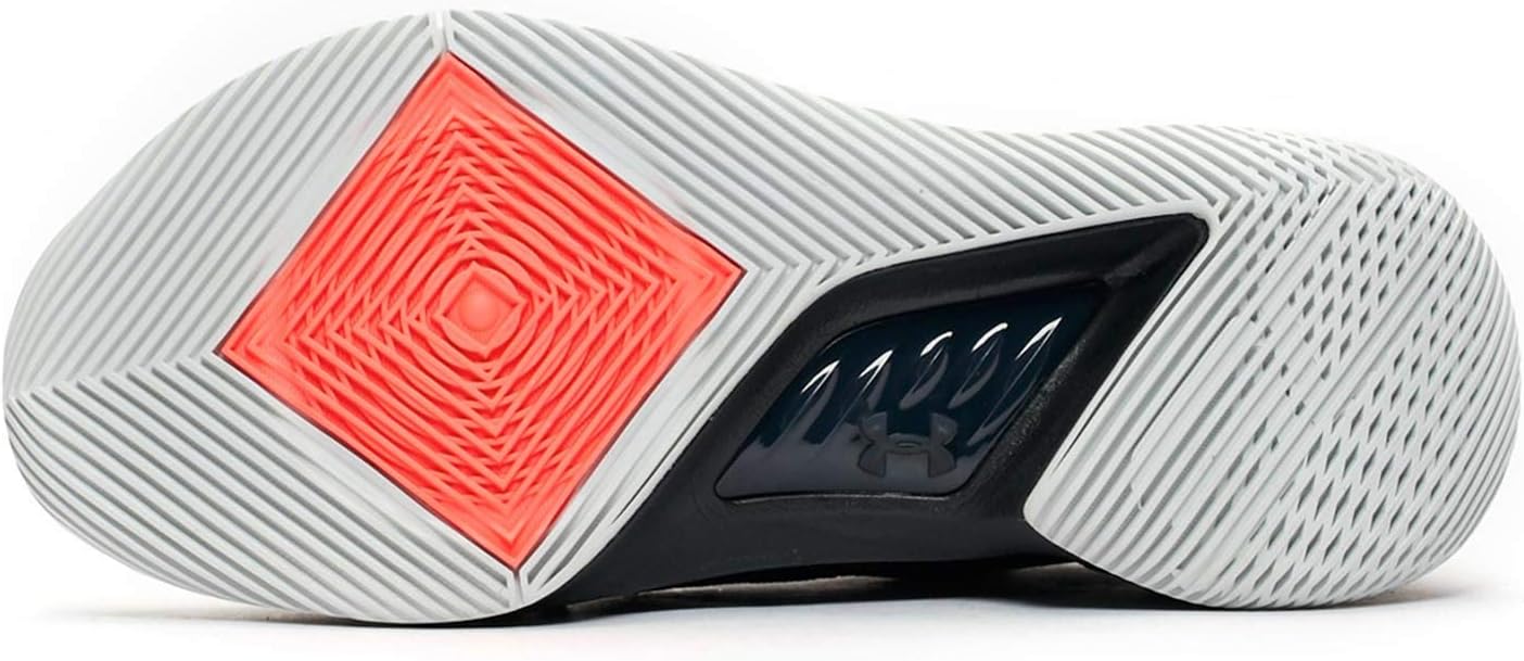 Under Armour Men's Curry 5 Basketball Shoe (9.5, Black/White-Neon Coral (Tokyo Nights))