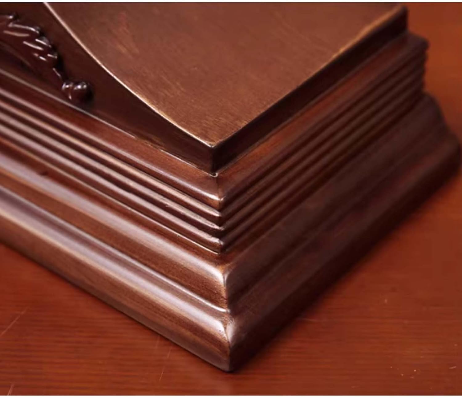 Reloj silencioso de madera, funciona con pilas, para decoración de sala de estar, oficina, estante y chimenea