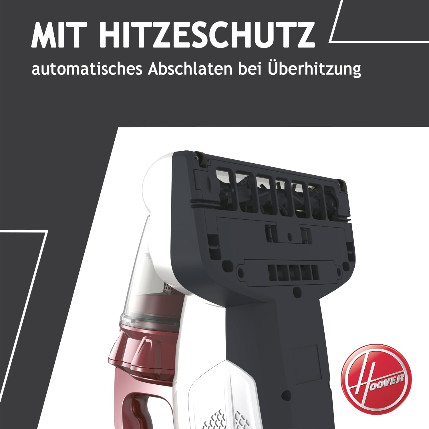 Hoover MBC500 Milbensauger mit UV-Licht, bekämpft Bettwanzen – 3in1 Matratzensauger entfernt 99,9% Bakterien, Allergene, Staub-Milben von Sofas, Polster – Matratzenreiniger für Allergiker
