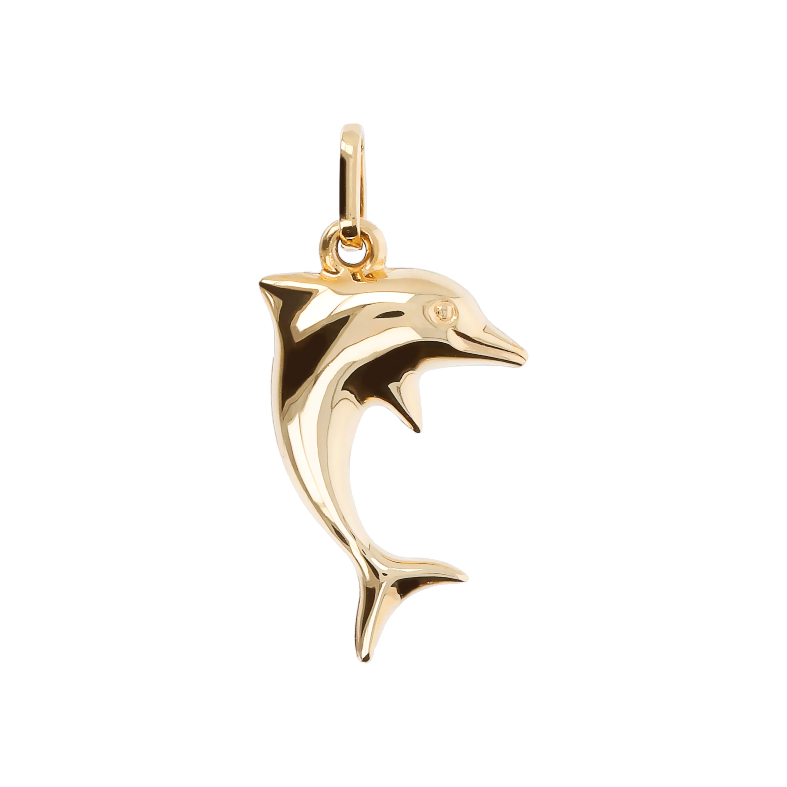 MILOR Ciondolo portafortuna in oro 9kt – Charm della fortuna – Pendente elegante e ipoallergenico – Gioielli donna made in Italy – Regalo per nascita, battesimo, comunione