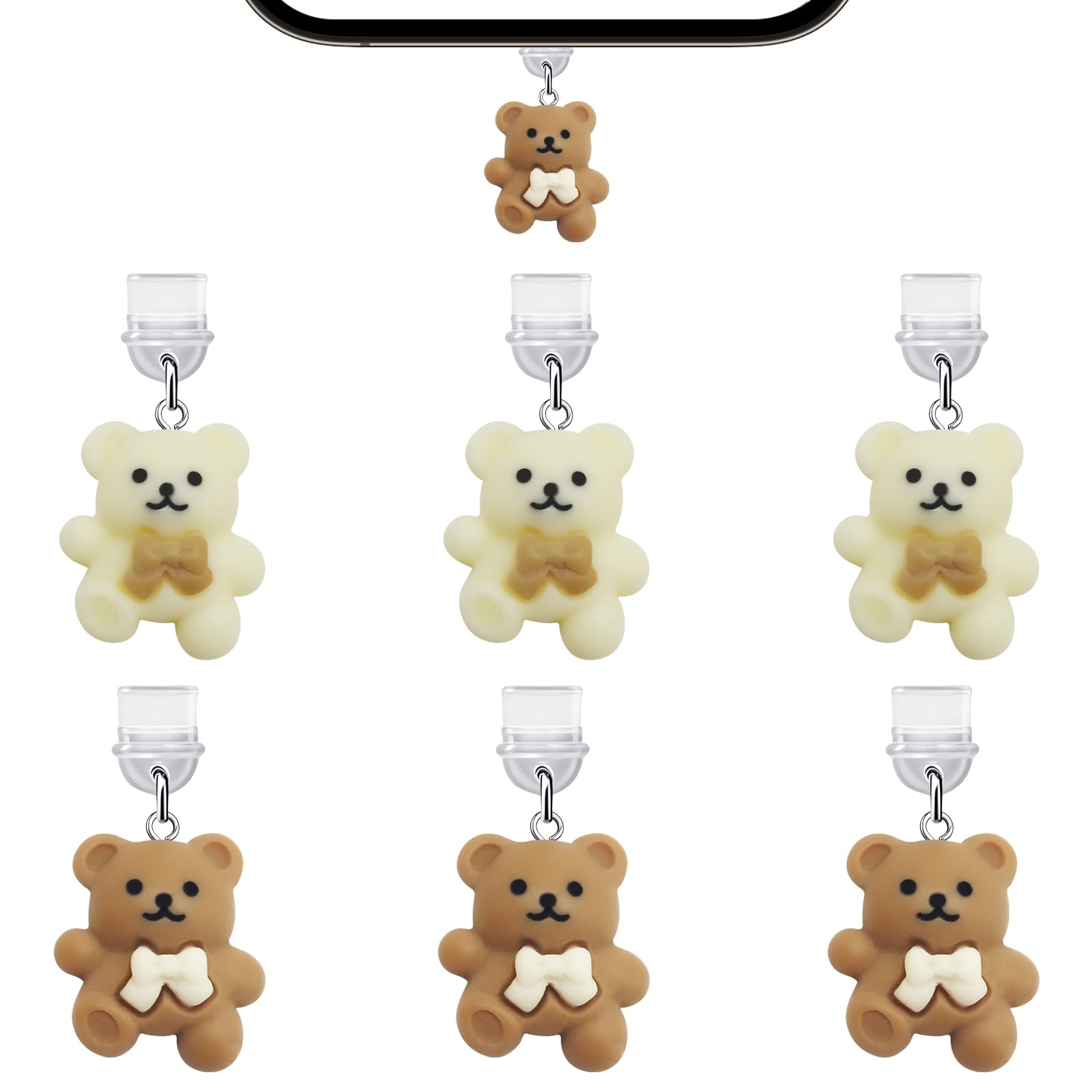 USB-C Staubstecker Charms – 8-teiliges Set, Stylische Port-Abdeckungen Für E-Reader & Handys