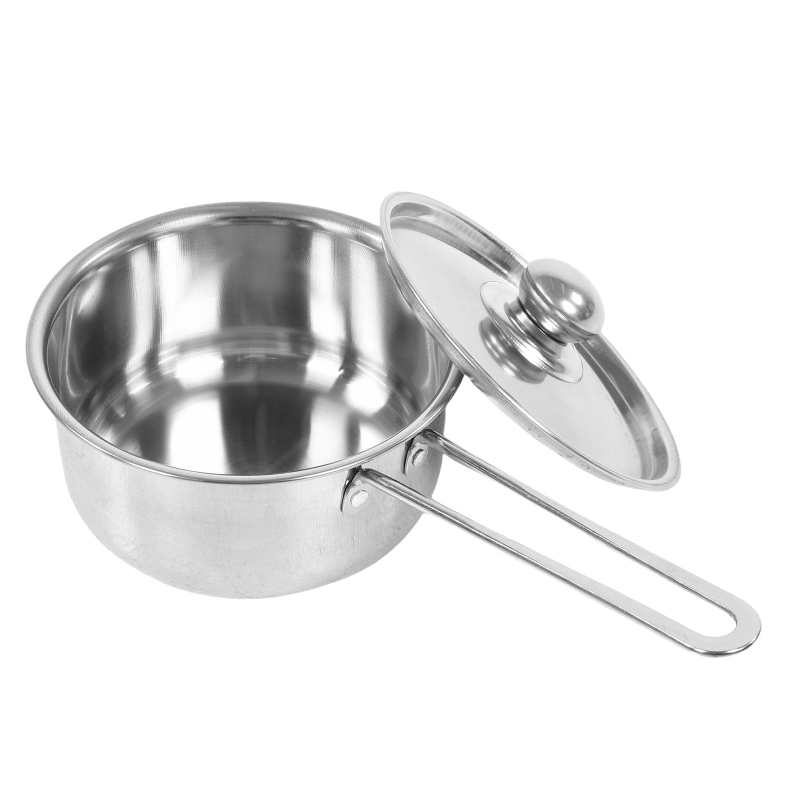 Eujgoov Set di Pentole in Acciaio Inossidabile, Pentole e Padelle Durevoli per la Casalinga, Set da da 6 Pezzi Compatibile con Induzione per un Uso Versatile