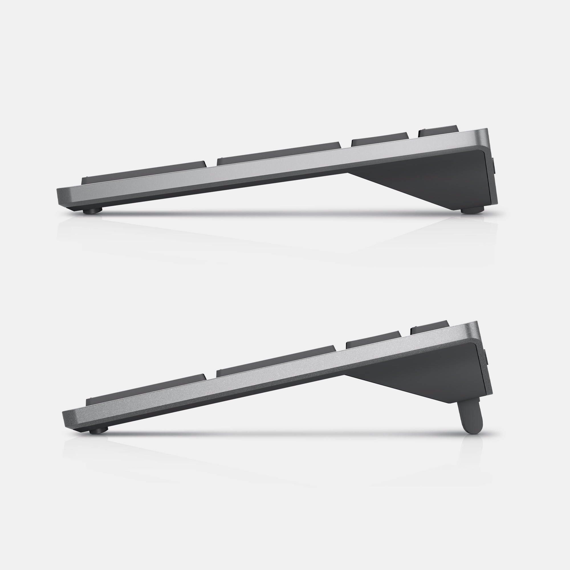 Dell KB740 Tastiera Compatta Senza Fili Multi-Device – QWERTY, Bluetooth 5.0 e RF 2.4 GHz, Tasti Programmabili, Crittografia AES-128, Batteria 36 Mesi, Windows, Mac, Linux, ChromeOS e Android, Gray