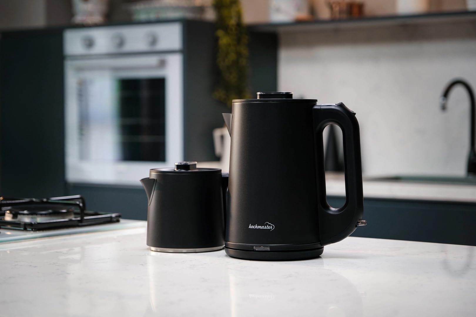 Dem Söleni Teemaschine, 2L + 1L, 1800W, Edelstahl, mit Warmhaltefunktion, Elektrischer Teekocher