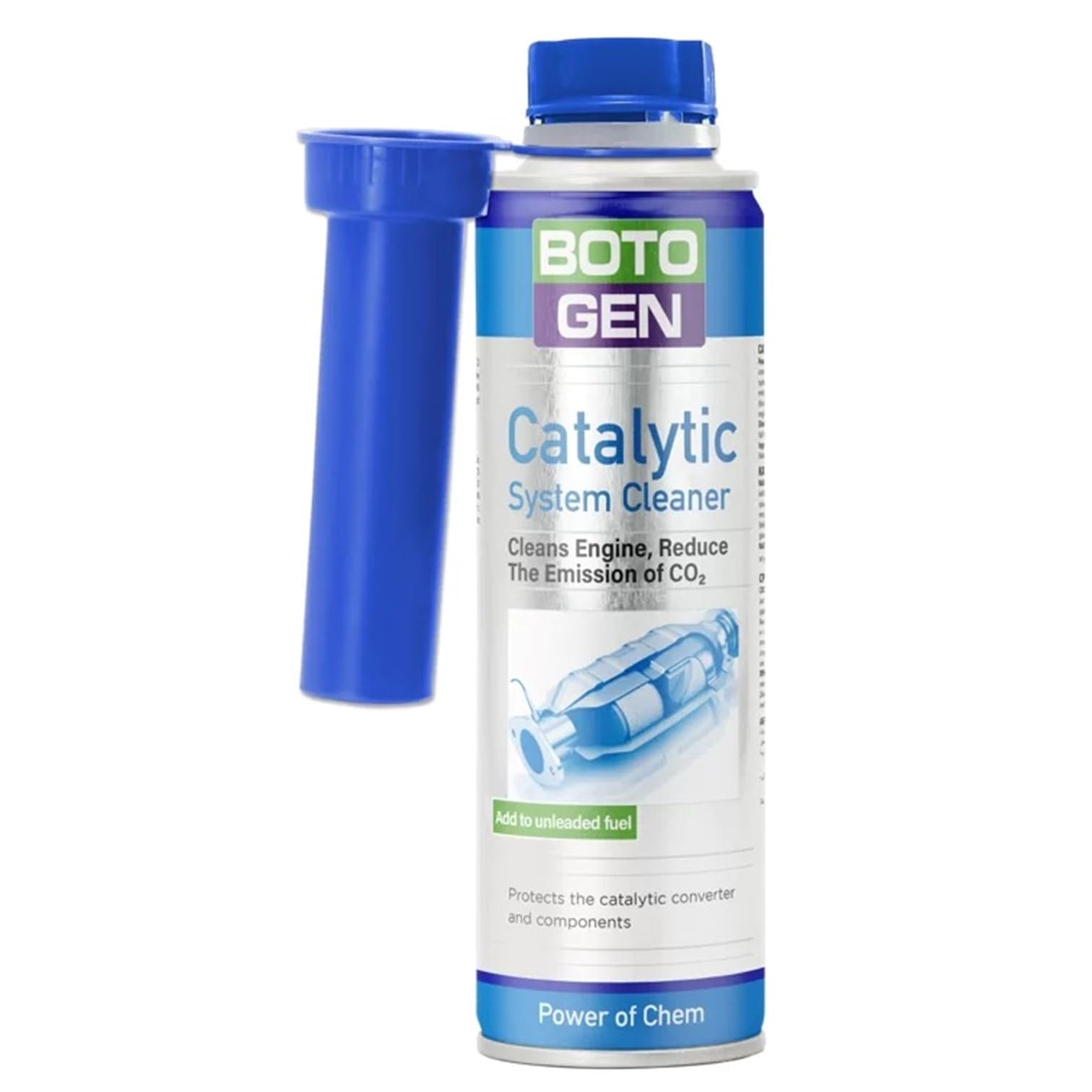 BOTOGEN CATALYTIC SYSTEM CLEANER, Special active solvent with high-tech additive combination to remove typical impurities and deposits in the suction and combustion system -300 ml, 10.14 Fl Oz