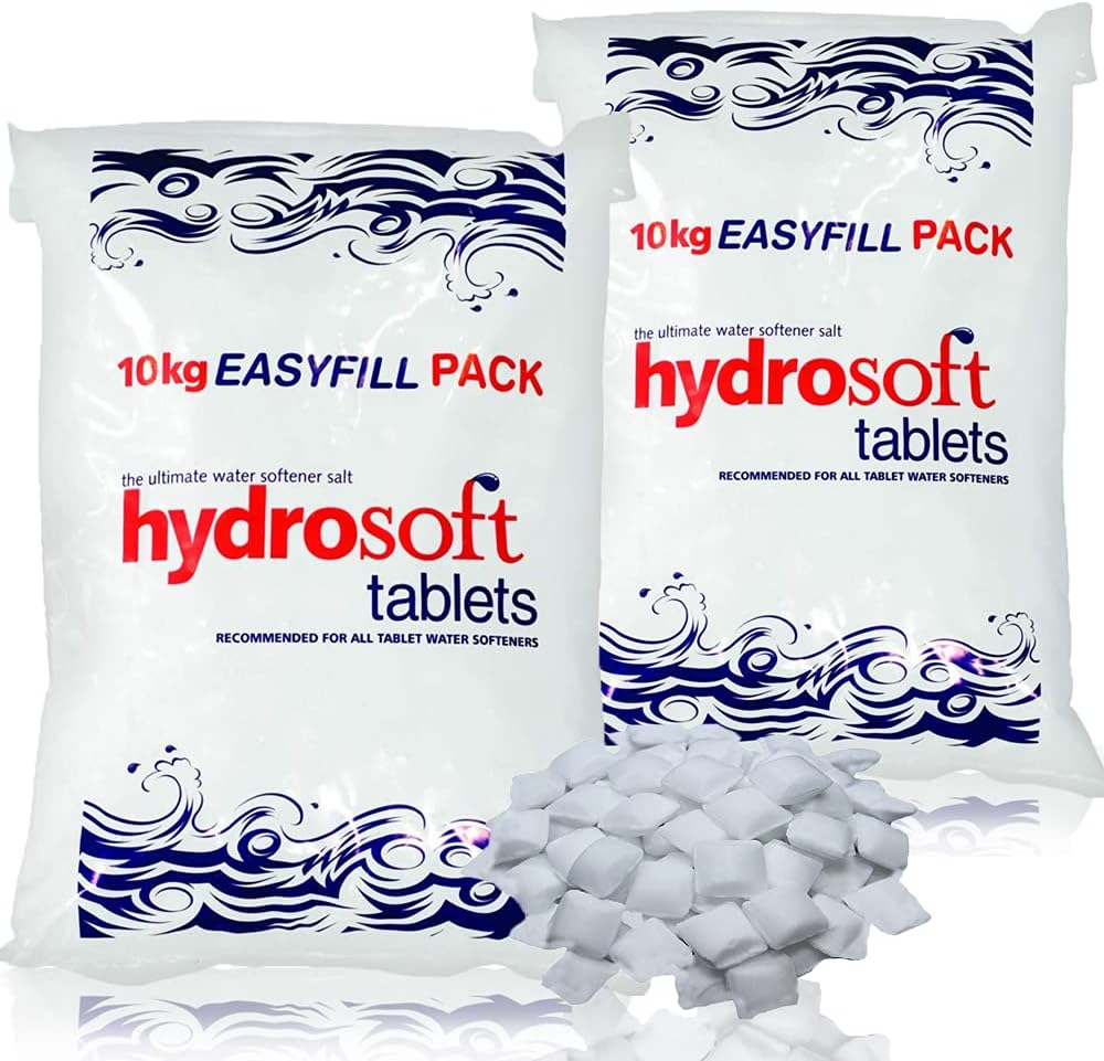 HYDROSOFT Water Softener Tablets 10Kg Bags Best For Laundry Kitchen