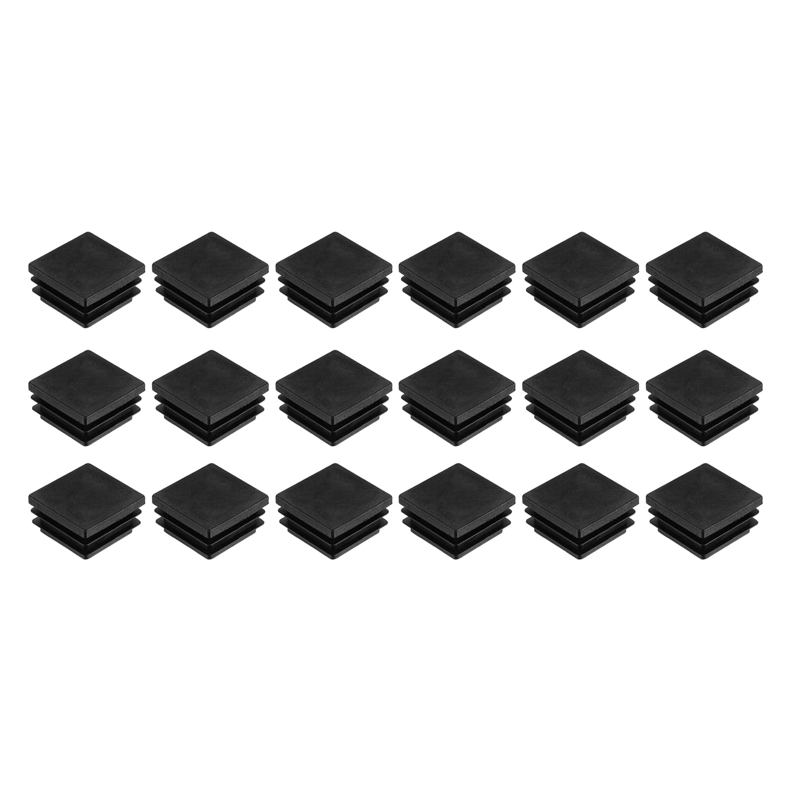uxcell 12Pcs Square Plastic Plugs 35x35mm/1.38x1.38 for 28-33mm/1.1-1.3"
