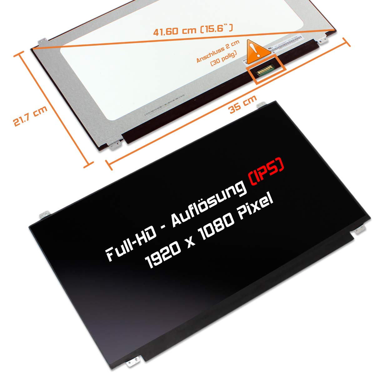 15,6" LED Display matt passend für HP Pavilion 15-CW0505SA 350mm Full-HD