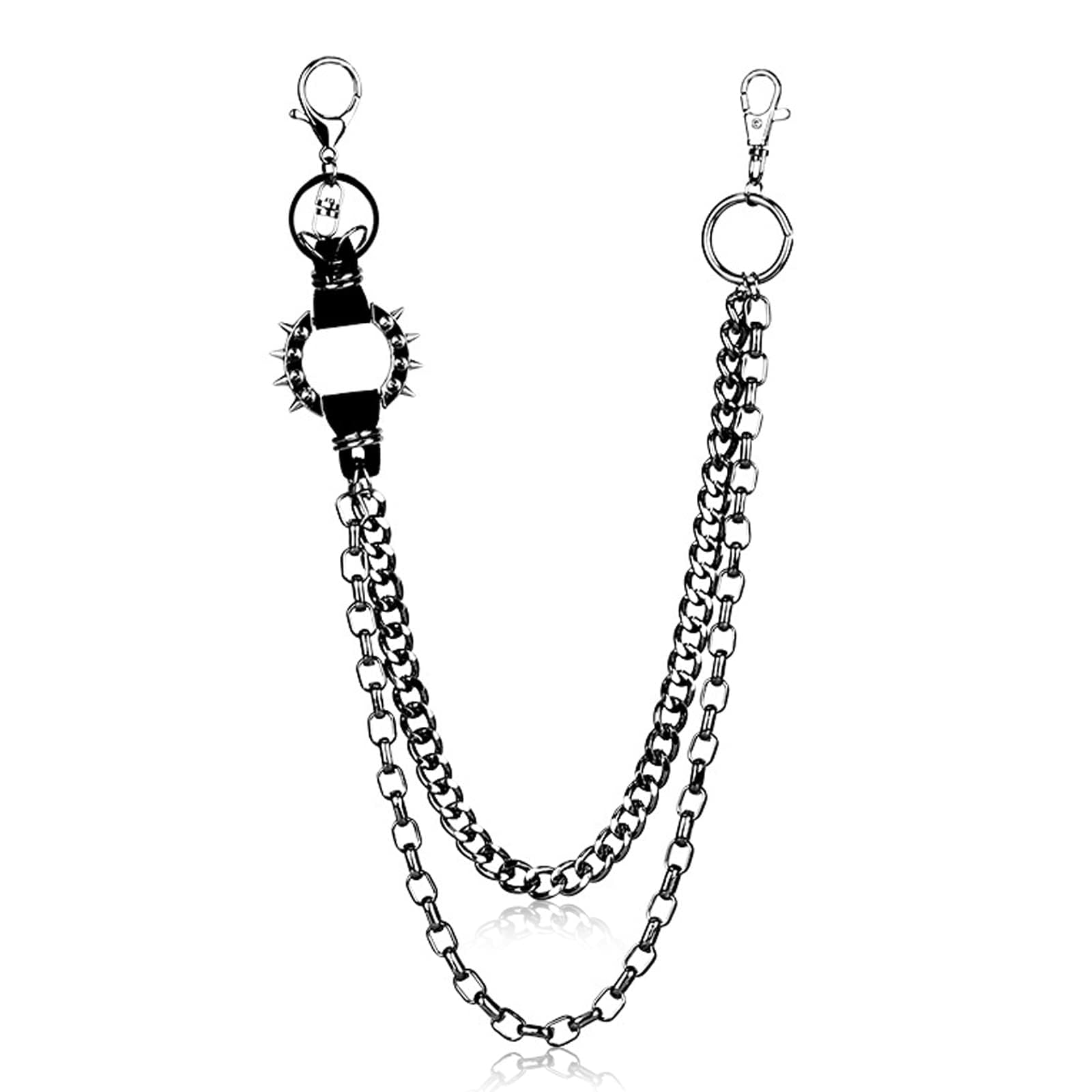 Jeans Chain, Vintage Punk Metal Spiked Waist Chain for Women and Men, Gothic Fashion Jewelry Accessory for Concerts, Festivals and Streetwear