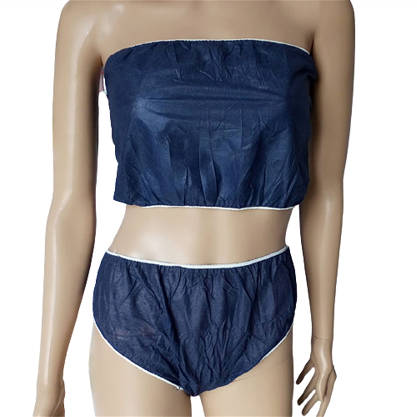 50pcs/100pcs Disposable Bras and Briefs Panties for Woman Individually Wrapped (Color : Style1, Size : 50 pieces)