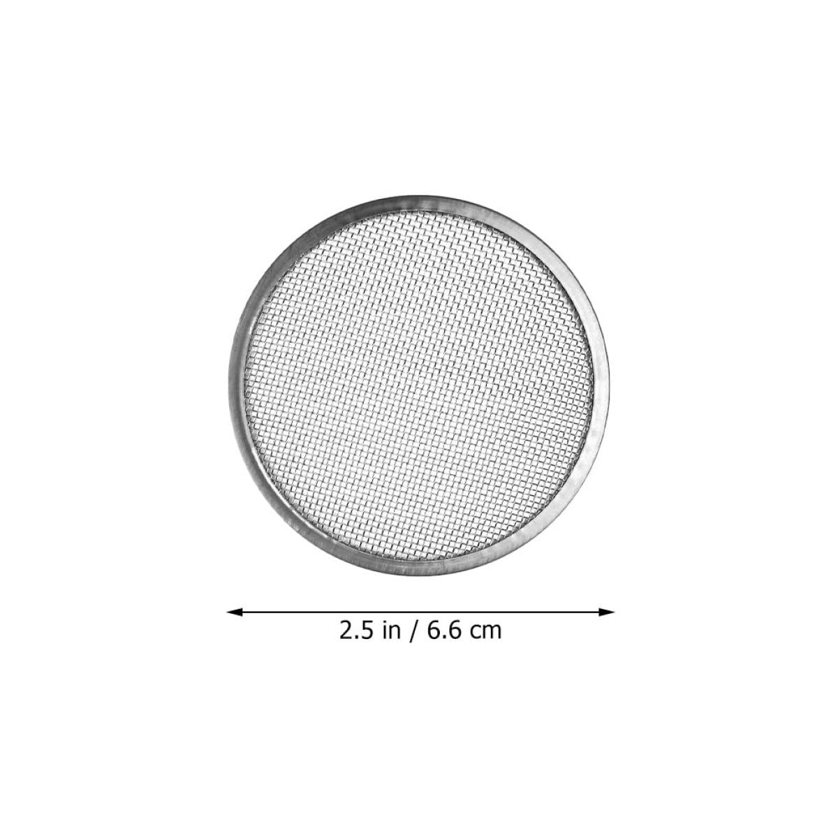 Tapa de Acero Inoxidable para Frascos de Germinación, Juego de 6 Piezas Malla Filtrante, Compatible Frascos Boca Ancha de 70 Mm, Tapa Ventilada para Cultivo de Brotes y Conservas