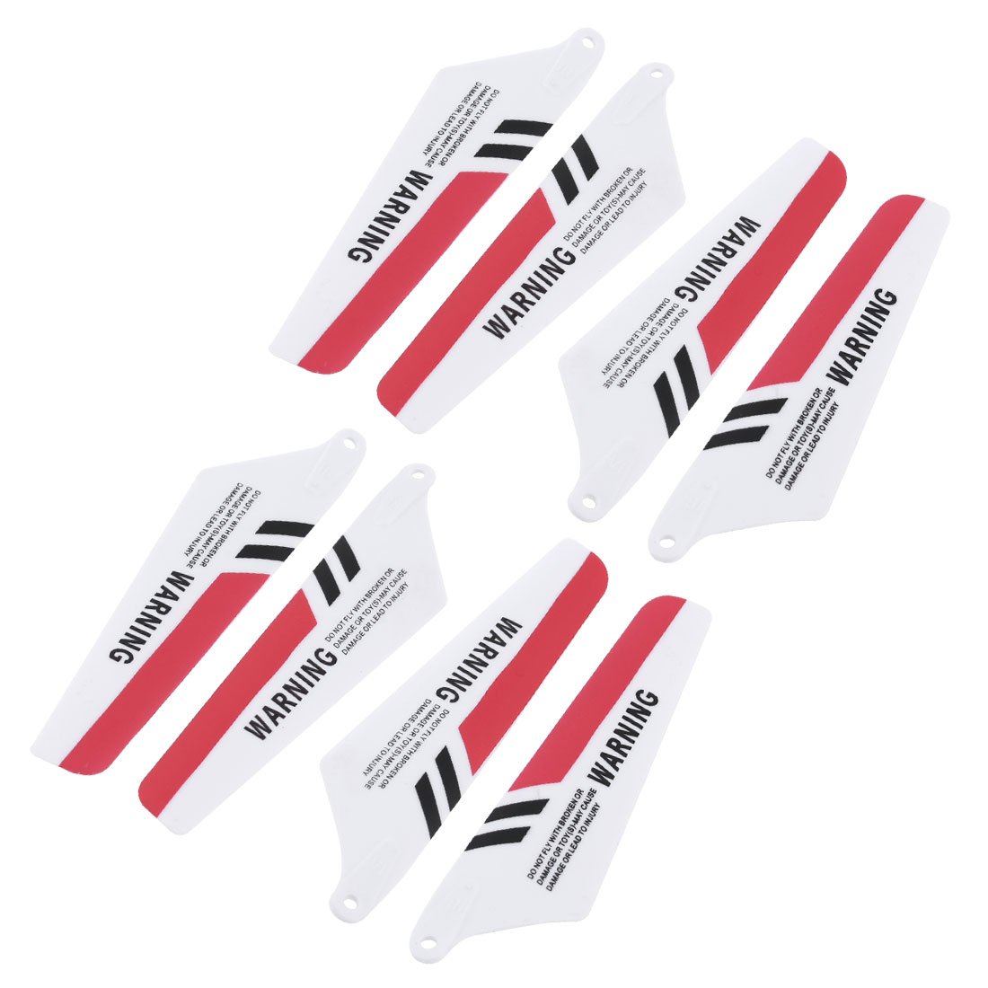 Aexit 4 Pairs Electrical equipment Replacement RC R/C Main Vanes Red A+B for S107G-03 Helicopter