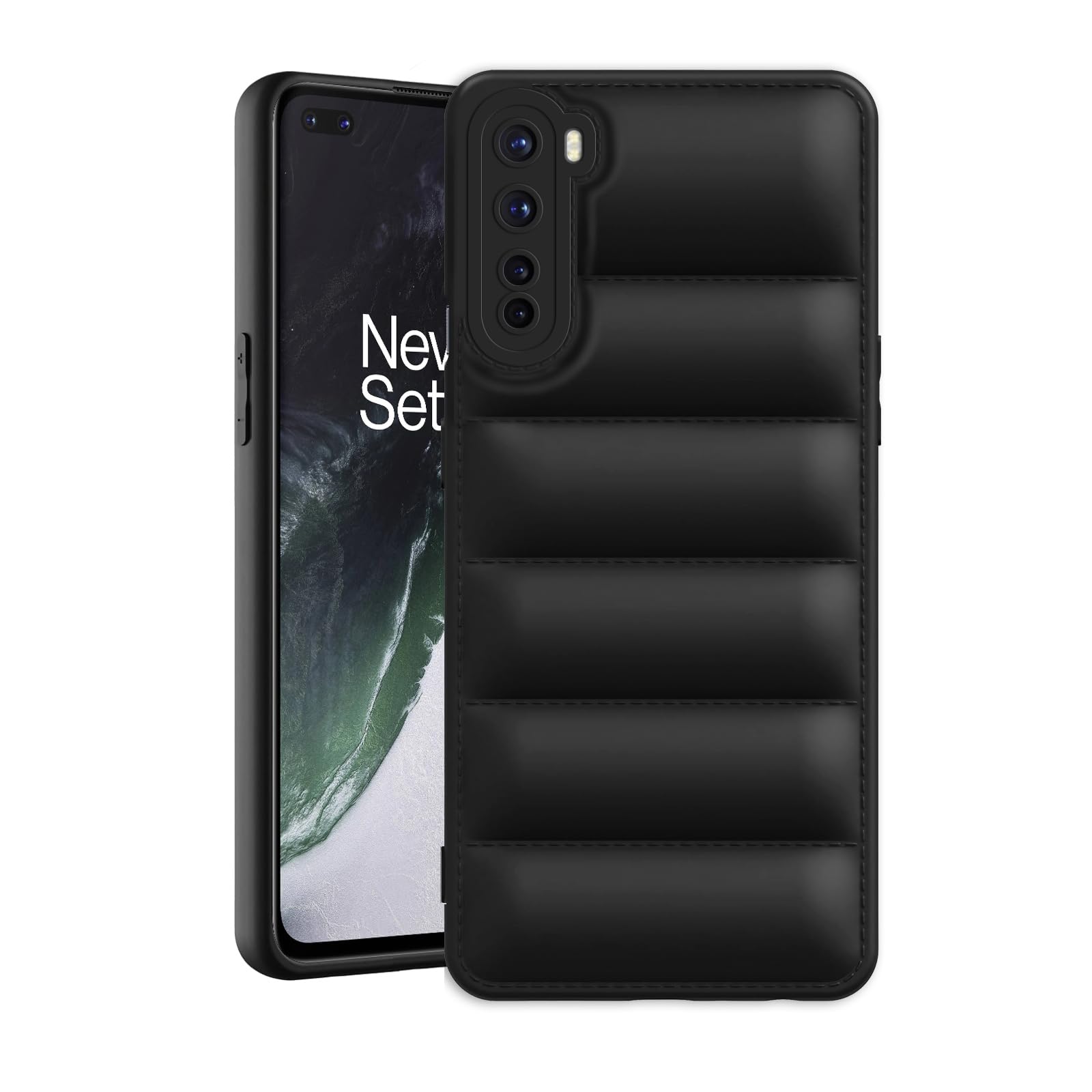 Amazon Brand - Solimo Puffer Case Camera Protection Soft Back Cover for Oneplus Nord - Black - Rubber (B0CQT7B3DG) Amazon Price History, Amazon Price Tracker