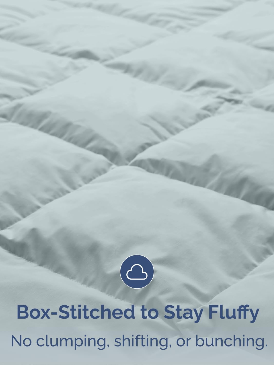 Full Size, Navy Blue/SkyBlue Alternative Down Comforter - Warm, Lightweight & Breathable Hotel Quality Bedding Set for Men, Women, Kids & Teens - All Season Cooling Microfiber Duvet Insert Comforter