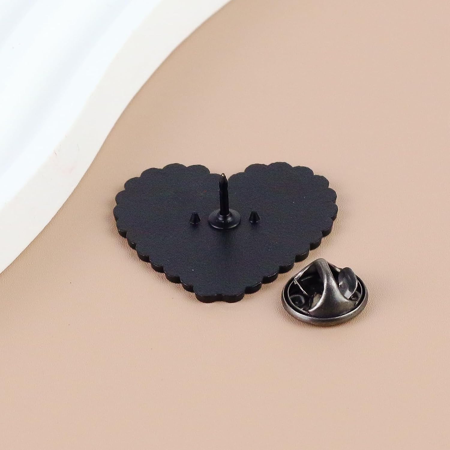 Always Tired Gothic Pink Heart Enamel Pin, Mental Health Anxiety Awareness Pin Brooches, Self-care Brooch Badges, Funny Dark Humor Lapel Badge, Gift For Sarcastic Friend Sassy Girl Women, Relatable Meme Accessories