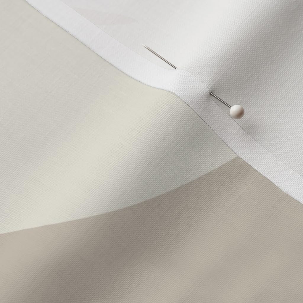 Spoonflower Fabric - Art Deco Neutral Traditional Alabaster Jumbo Scale Beige Natural Printed on Petal Signature Cotton Fabric Fat Quarter - Sewing Quilting Apparel Crafts Decor