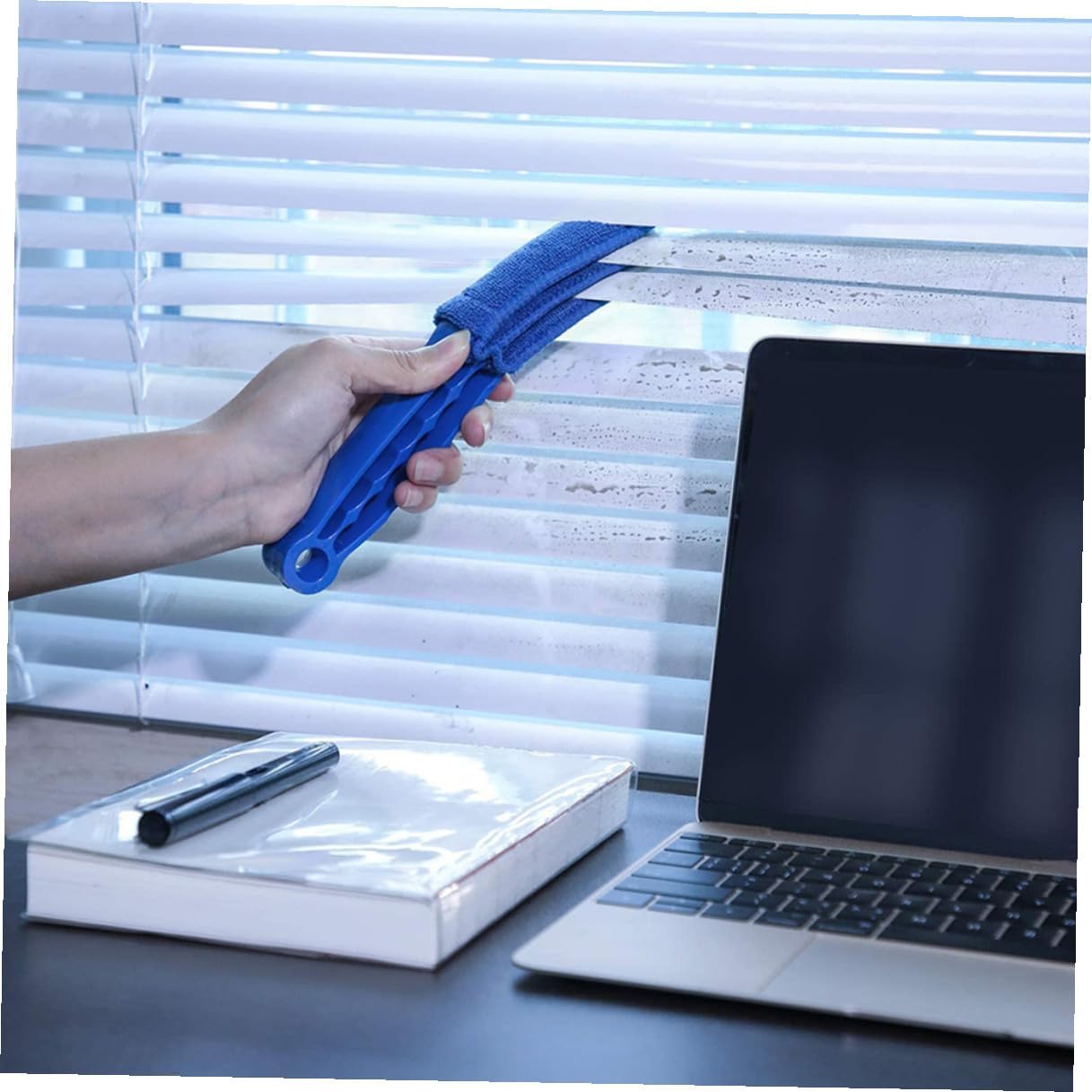 8pcs Plastic Cleaning Brush Set for Blinds and Door Seams image 5
