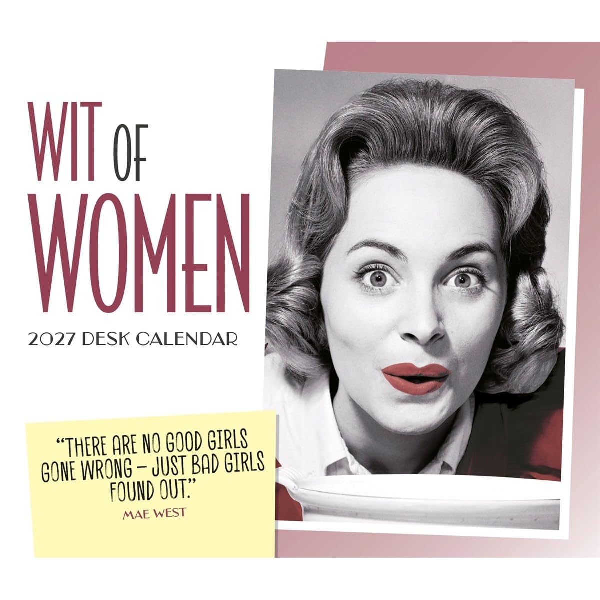 Carousel Worldwide Wit of Women 2027 Desk Calendar, Daily Humor & Quotes, Desktop Tear-Off Calendar