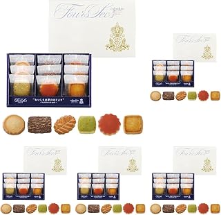 コロンバン フールセック ギフト 洋菓子 詰め合わせ 個包装 お菓子 銘店 プレゼント 缶 プチギフトクッキー 9枚入り (× 5)