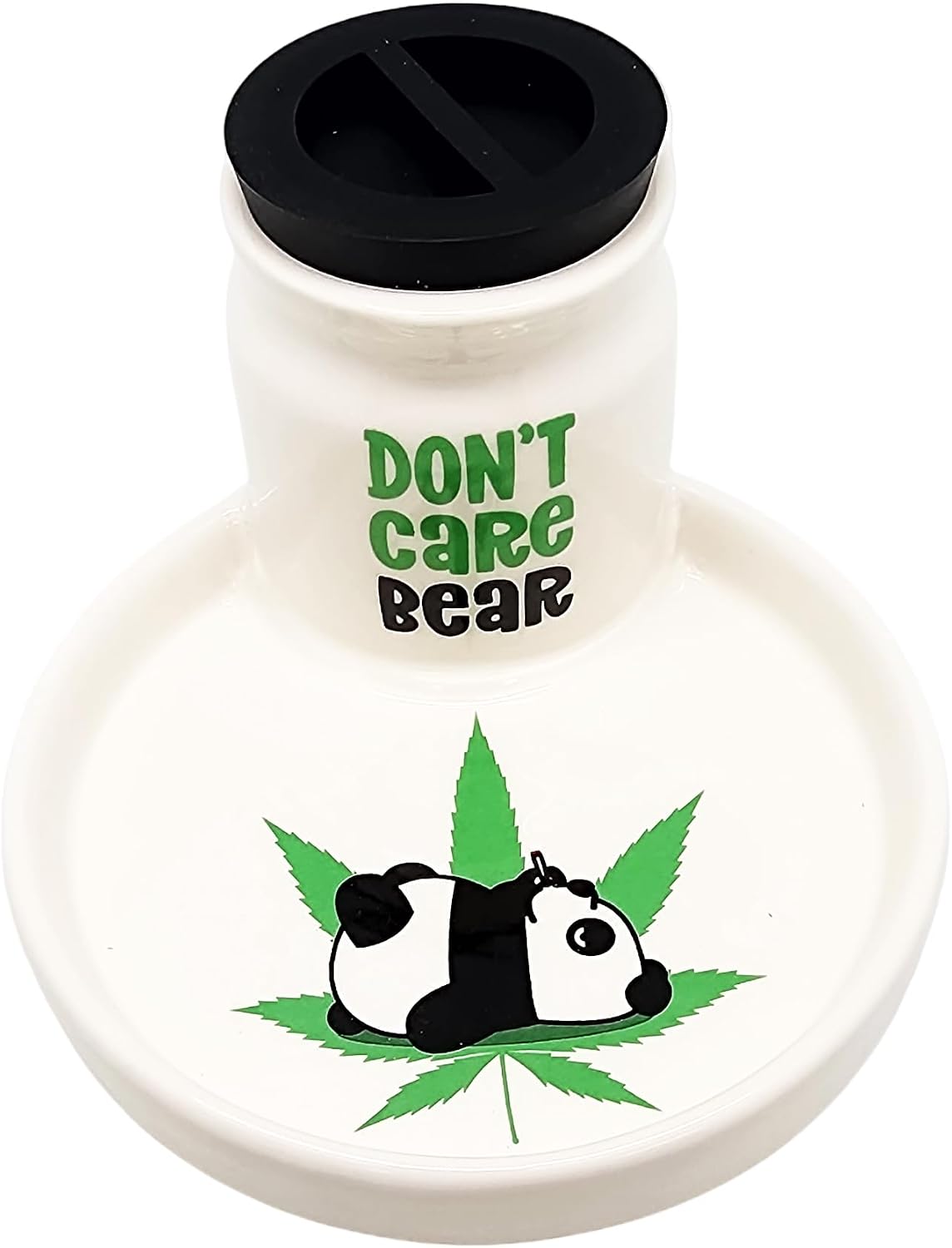 Ceramic 2 in 1 Ashtray w/Stash Jar - 5"x3" (Don't Care Bear)