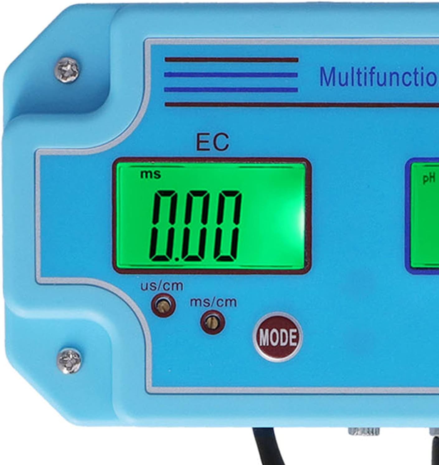 Alvinlite Water Quality Meter, 2 in 1 Multifunctional Tester PH EC Temperature Meter Portable High Accuracy LCD Hydroponic Monitor (US 110V)