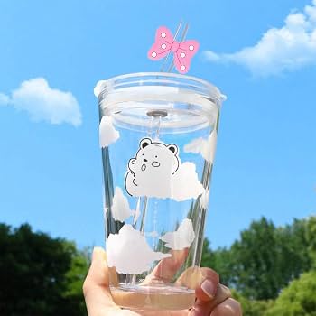 Housses Pailles Silicone Nuage & Chaînes Lettre K - Accessoires Fun Pour Tasses Stanley
