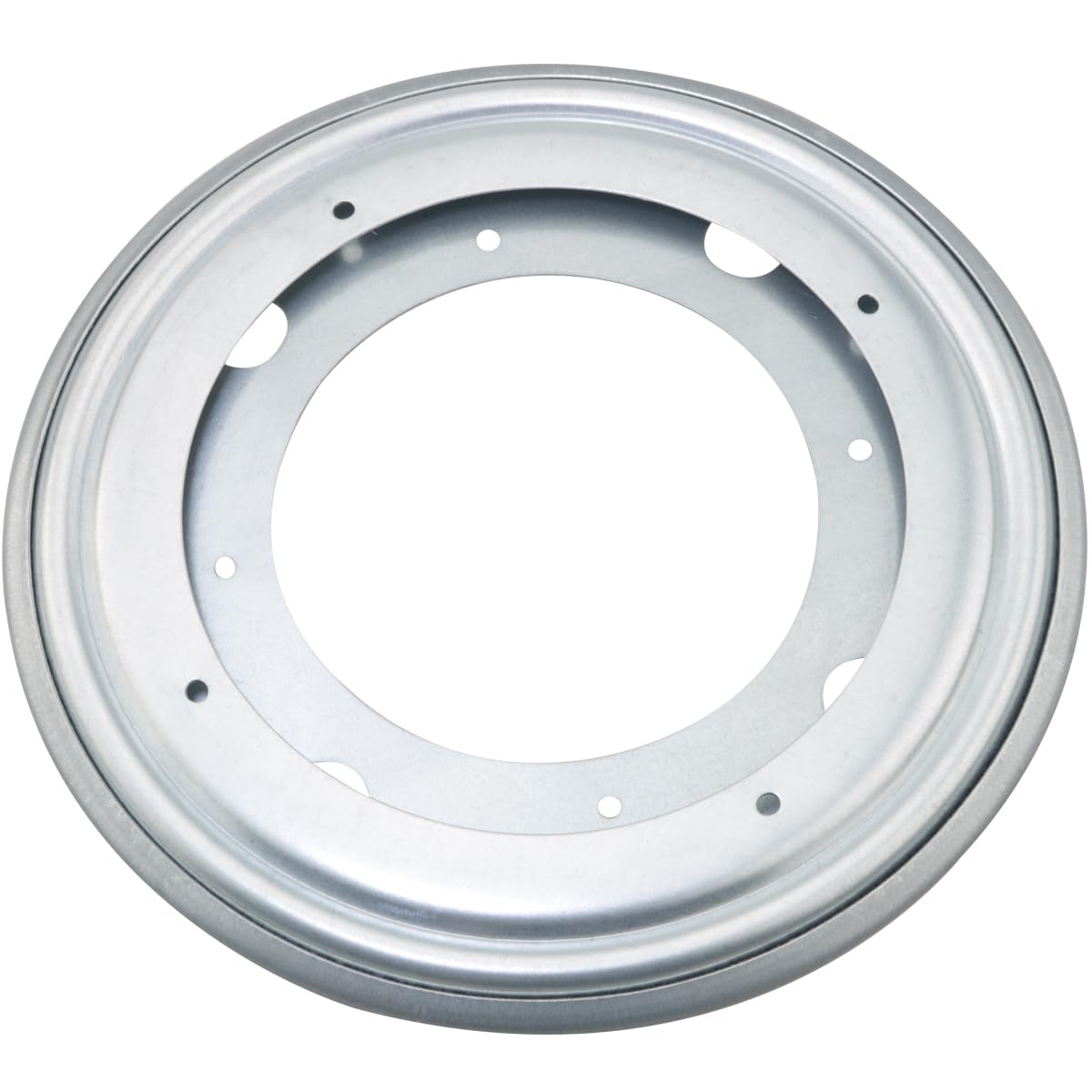 WHYHKJ Circular Rotating Plate Bearing 8 inch White Zinc Silver Multi Purpose Rotating Bookshelf Base Furniture Universal Turntable Cake Decoration Turntable Base Used as TV Cabinet Display Stand