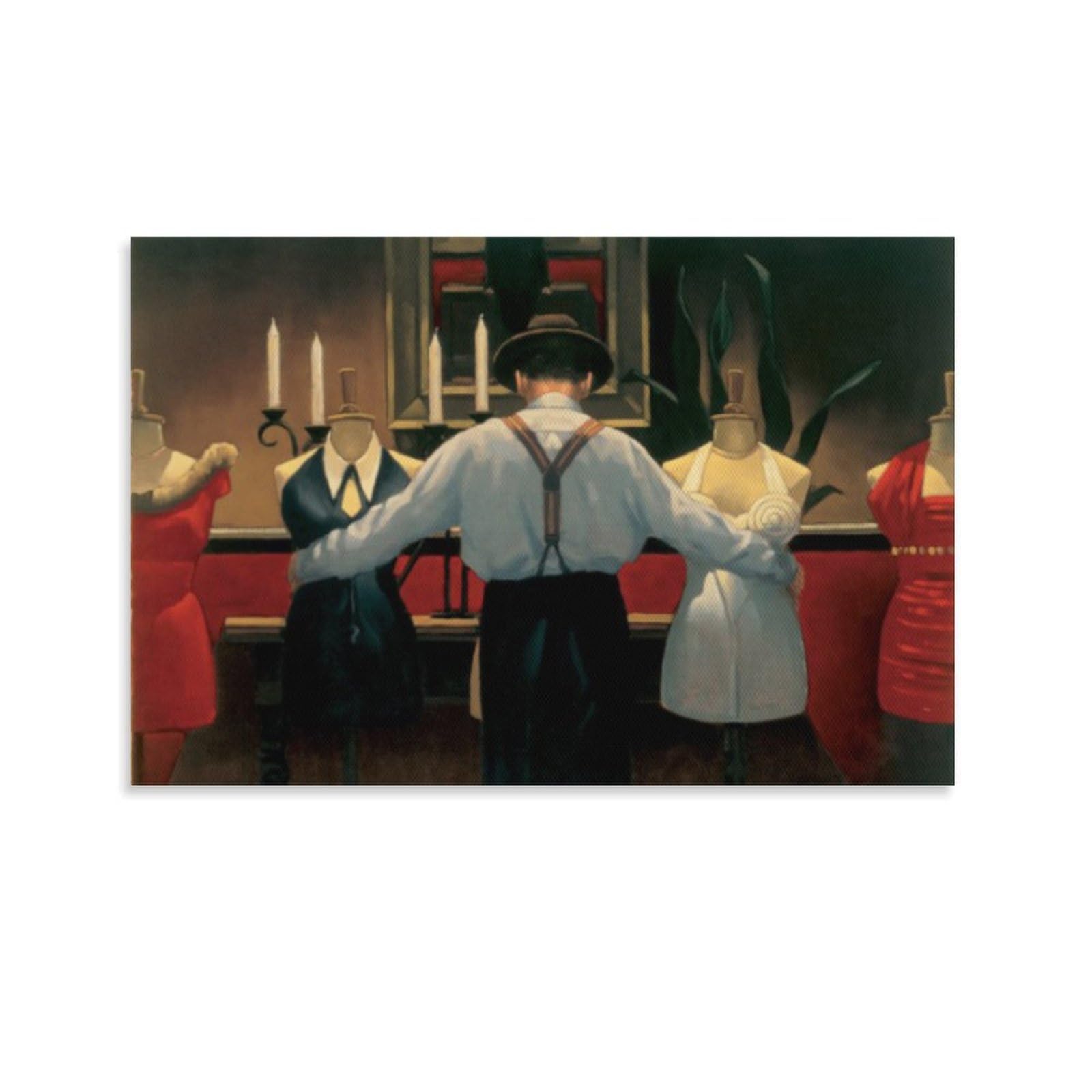 A Kind of Loving by jack_vettriano Wall Art Prints Poster Print Photo Art Painting Canvas Poster Home Modern Decor Posters 16x24inch(40x60cm) โ image 1
