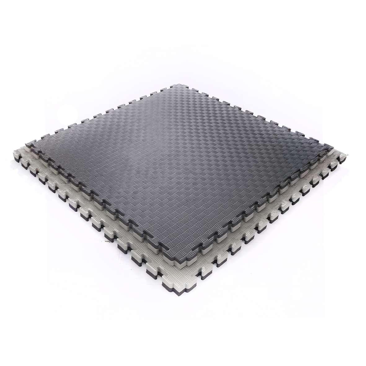 Rackhams Black/Grey 40Mm Premium Reversible Eva Tatami Foam Mats - & - Pack Of 1