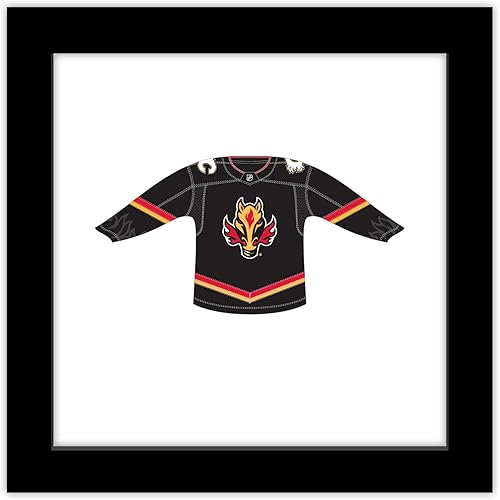 Vista 13 de Trends International Gallery Pops NHL - Calgary Flames - Third Uniform Front Canvas Wall Art Wall Poster, 12.00" x 12.00", Stretched Canvas