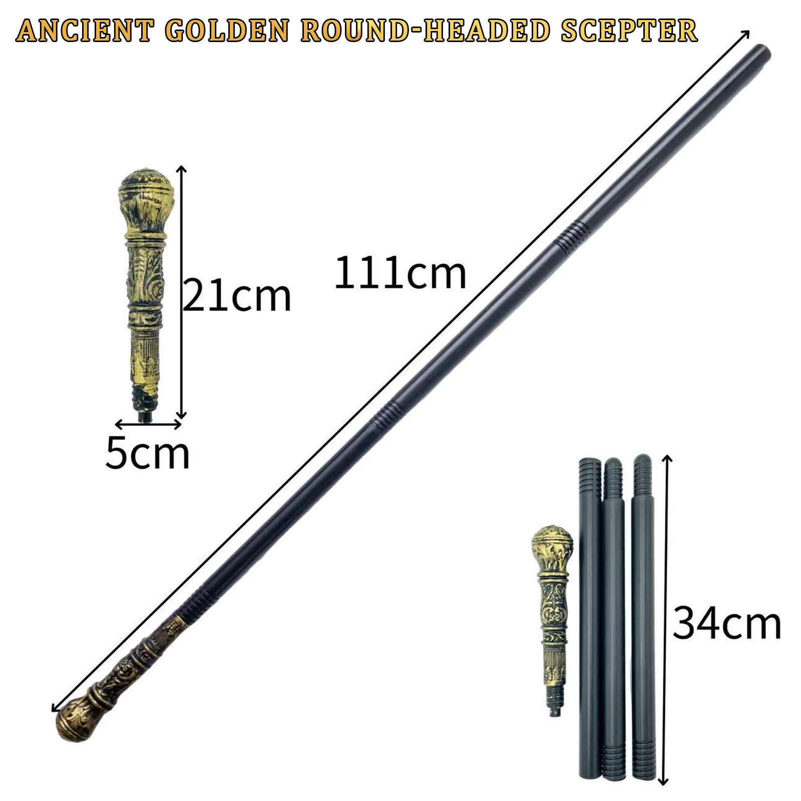 GWAWG 3-Piece Halloween Cane Prop, 111cm Unisex Fancy Dress Cane, Joker/Vampire/Skull for Adults & Kids - Image 2