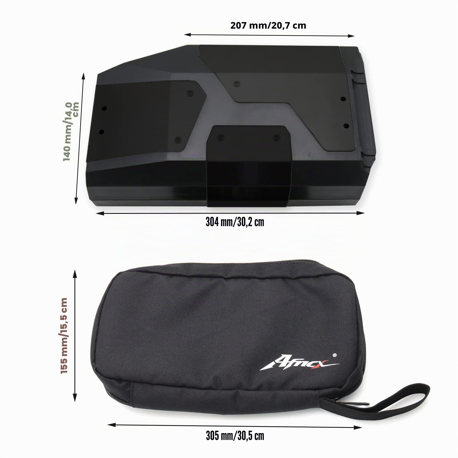 Scatola Portautensili in Acciaio Nero Impermeabile 4,2 Litri Adatto per R1250GS R1200GS LC/ADV F850GS F750GS