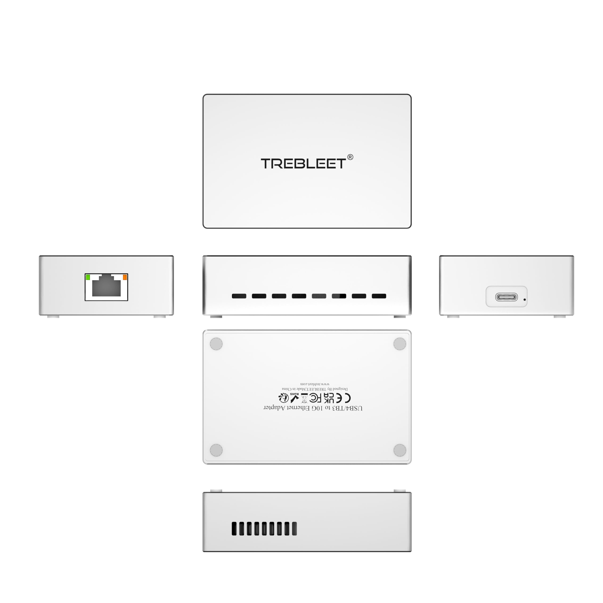 ルーター・ネットワーク機器 TREBLEET USB4 10G Ethernet Adapter Amazon.com: TREBLEET USB4 10GbE Ethernet Adapter, Compatible