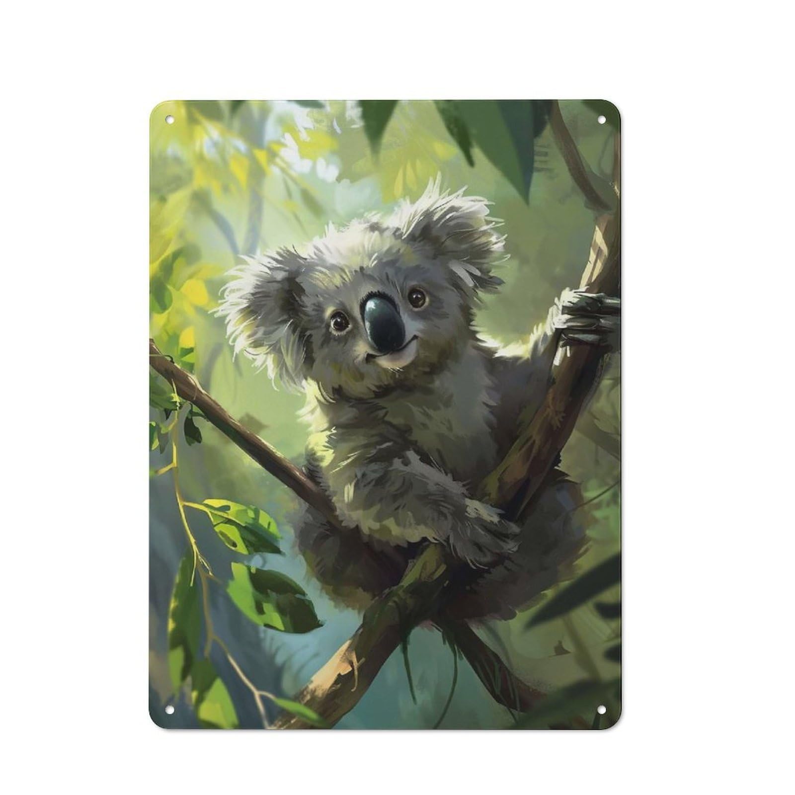 Casual Koala 8 Garden Room Metal Sign 40x30cm, Porch Wall Decor for Conservatory, Home Bar Or Utility Room