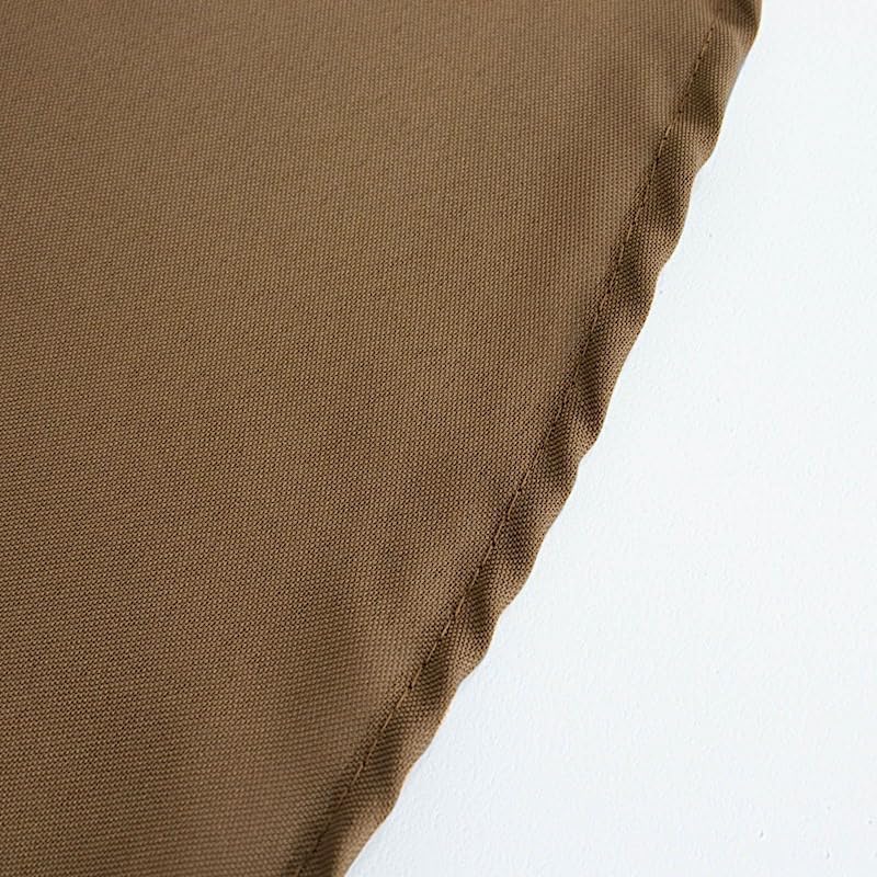 Miniatura 7 de 120 inch Taupe Round Washable Polyester Easy-Care Tablecloth for Indoor and Outdoor Bridal Shower Wedding Table Buffet Table Parties Events Kitchen